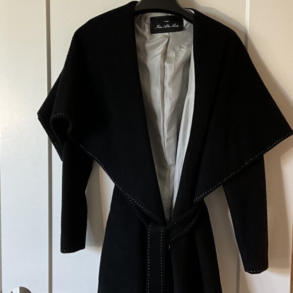 I am Idra Alta Moda baby alpaca blend wrap coat - Picture 1 of 7